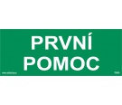 Samolepka Prvn pomoc - textov oznaen msta prvn pomoci (210 x 80 mm)